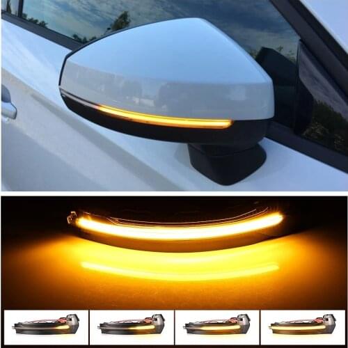 For Audi A3 8V S3 RS3 2013-2018 Flow Rearview Dynamic Sequential Mirror Flowing LED Turn Signal Light