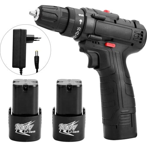 Electric Cordless Drill Screwdriver 3/8-Inch Mini Wireless Power Driver Tools Set With Drill Accessories By EXCITEDWORK