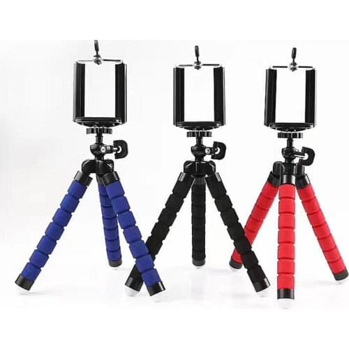 Mini Flexible Sponge Octopus Tripod For iPhone Bluetooth Remote Shutter Mini Bracket Table Desk Tripod Phone Holder Stand 185CM