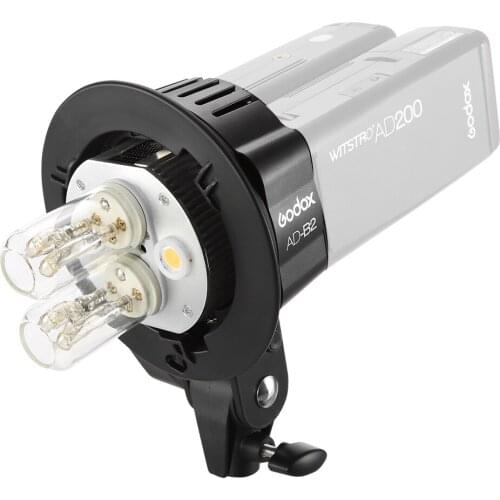 Godox AD-B2 Bowens Mount double tubes Light Head Bracket for AD200 Portable Flash Speedlite
