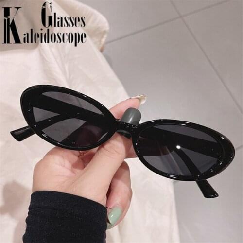 Retro Small Sunglasses for Women Men Brand Designer Vintage Leoaprd Sun Glasses Black Goggles Colored Eyewear UV400
