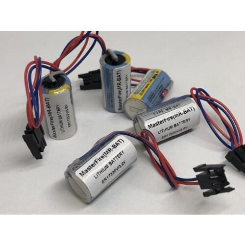 MasterFire 20pcs/lot Original ER17330V MR-BAT CNC 3.6V 1700mah PLC Lithium Battery For Mitsubishi ER17330V/3.6V PLC Batteries