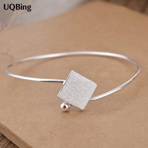 Fashion Beautiful 925 Sterling Silver Bangles & Bracelets Women Accessories Srebrna bransoletka