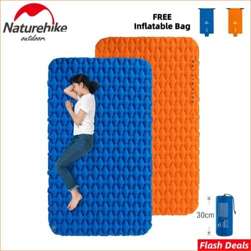 Naturehike Camping Mat Inflatable Mattress Air Mattress Ultralight Camping Mattress Sleeping Mat Camping Bed Nylon Sleeping Pad