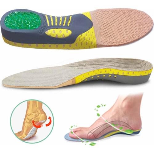 Orthopedic Insoles Orthotics Flat Foot Health Sole Pad For Shoes Insert Arch Support Pad For Plantar fasciitis Feet Care Insoles