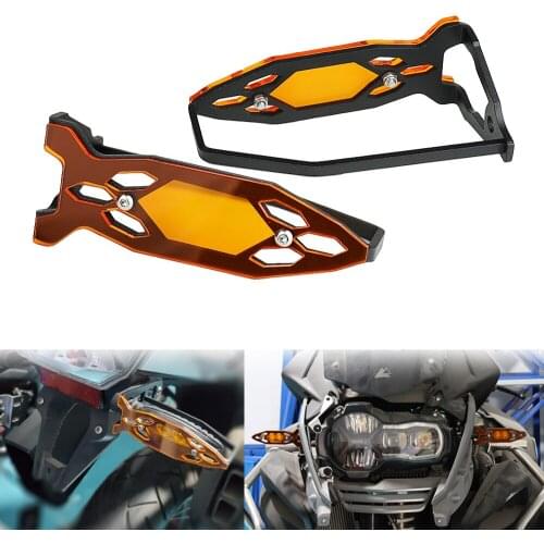 Front or Rear Motorcycle LED Turn Signal Light Protector Grille Guard Cover for BMW R1200GS R1200R R1200RS HP4 S1000R S1000RR