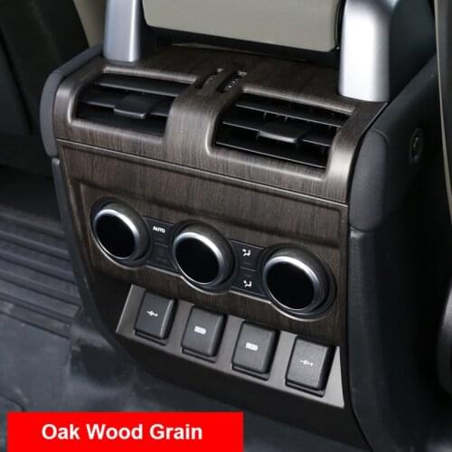 For Land Rover Defender 110 2020 2021 Car Armrest Box Back Row Air Conditioning Air Outlet Adjustment Panel Cover Accessories