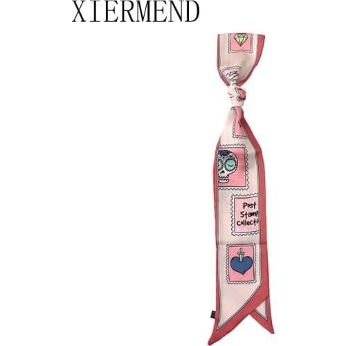 140*9 new summer small frame strip scarf scarves female wrist strap hair ribbon belt women skinny scarf women headband