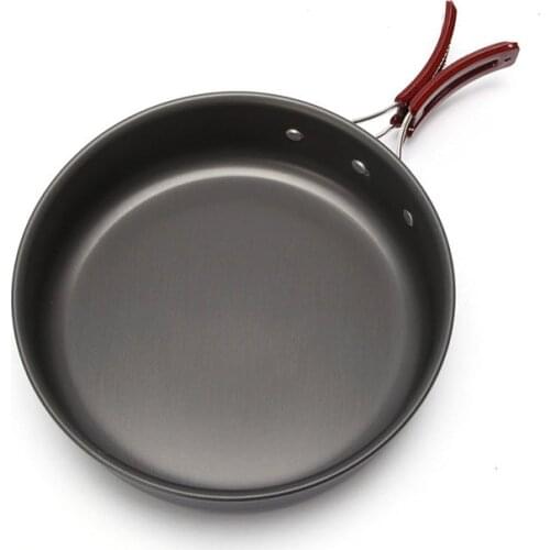 Picnic frying pan large outdoor portable camping pot cubierto plegable cookware kitchen cauldron campismo