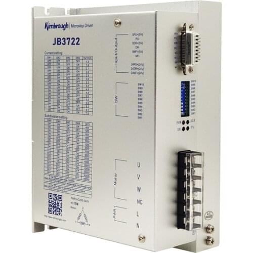3phase stepper motor driver JB3722 AC170-220V 1.3-7.0A 300 Microsteps Matching 3phase stepper motor size 86mm 110mm 130mm