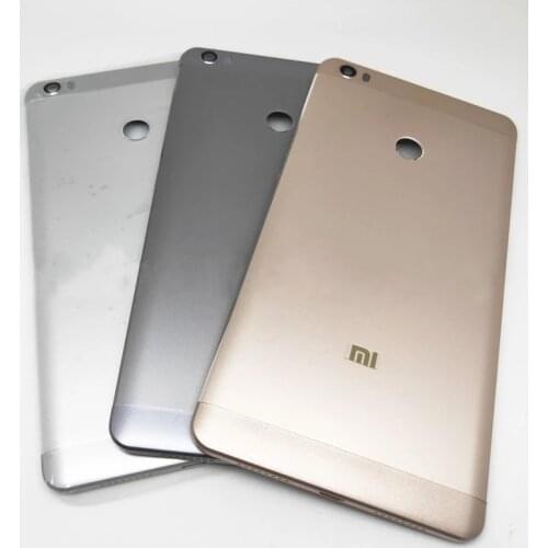 New Metal Battery Back Cover For Xiaomi Mi Max MiMax Back Rear Battery Housing Door Back Cover Case Replacement Parts
