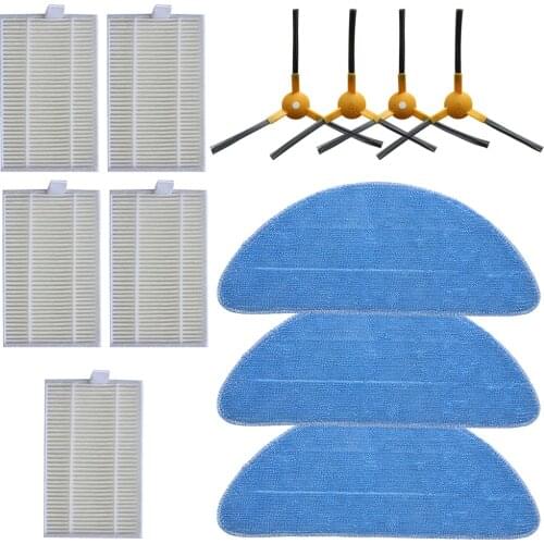 Spare Parts Filter+Side Brush+Mop Cloth For ABIR X6 X5 X8 Robot Vacuum Cleaner Absolute Highly Matched With The Original