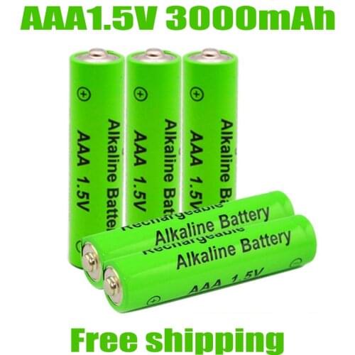 1-20pcs 1.5V AAA battery 3000mAh Rechargeable battery NI-MH 1.5 V AAA battery for Clocks mice computers toys so on+free shipping