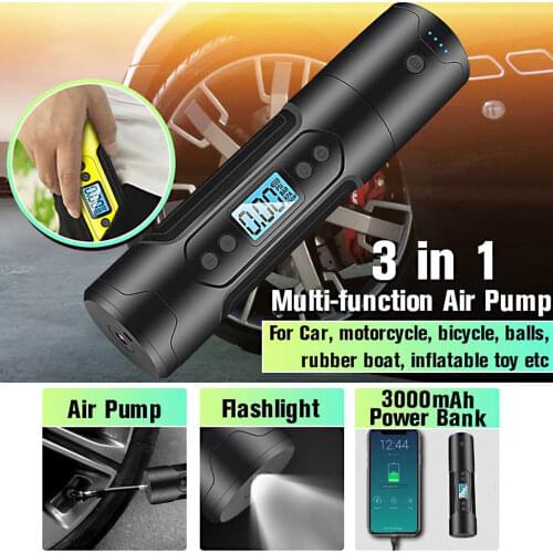 150PSI 12V Portable Air Compressor Mini Inflator Handheld Air Pump Cordless Wireless Electric Pump For Ball Bicycle And Car Tire
