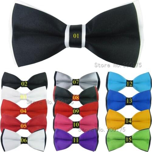 2018 Man Solid Bowtie Business Suite Shirt Cravate Wedding Tie Mens New Fashion Butterfly Self Tie