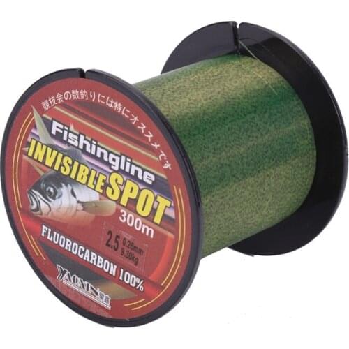 300m Flourocarbon Coated Spotted Invisible Fishing Line Nylon Fishing Wire Super Strong Wear-resistant Fishing Leader Line