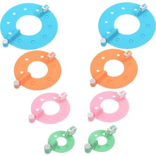 8Pcs 4 Sizes Pom pom Maker Knitting Loom Kit Fluff Ball Weaver Needle Craft DIY Wool Yarn Knitting Crochet Tools Pompom Makers