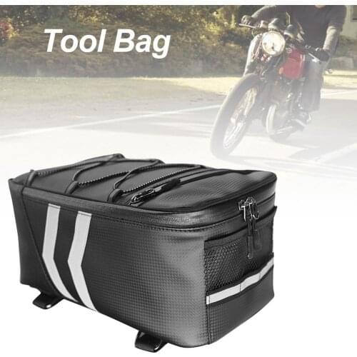 Bike Rack Rear Carrier Bag Waterproof Motorcycle Tail Tool Bag Waterproof 8L Storage Luggage Pouch MTB Bike Pannier Shoulder Bag