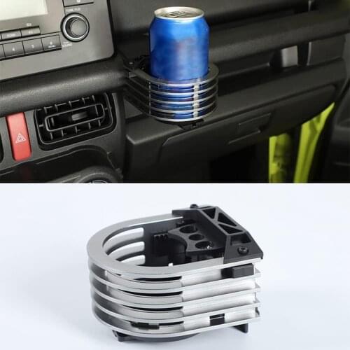 Car Aluminum Alloy Water Cup Holder Drink Cup Holder Bracket for Suzuki Jimny JB64 Sierra JB74W 2019 2020 2021