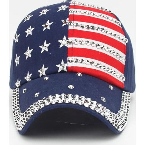 Unisex American Flag Baseball Cap Fashion Casual Sun Protection Snapback Hip Hop Flat Hat Beach Caps Boné De Baseball #P2