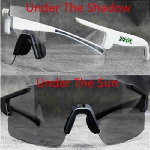 Black Photochromic Bicycle Sunglasses UV400 Cycling Glasses Fishing Hiking Riding Eyewear MTB Mountain Bike Sports Sunglasses