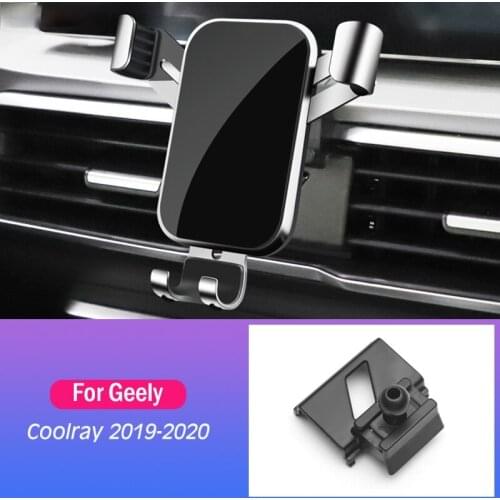 Car Mobile Phone Holder Special Air Vent Mounts GPS Stand Gravity Navigation Bracket For Geely Coolray 2019 2020 Car Accessories