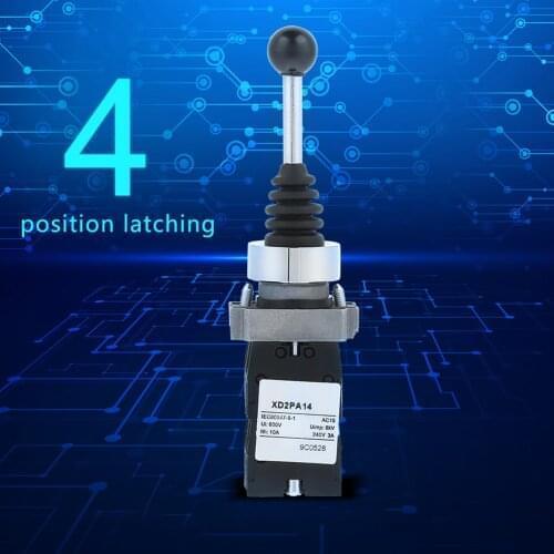 Joystick Monolever Switch XD2PA14 4NO 4 Position Latching Return Momentary Joy Stick