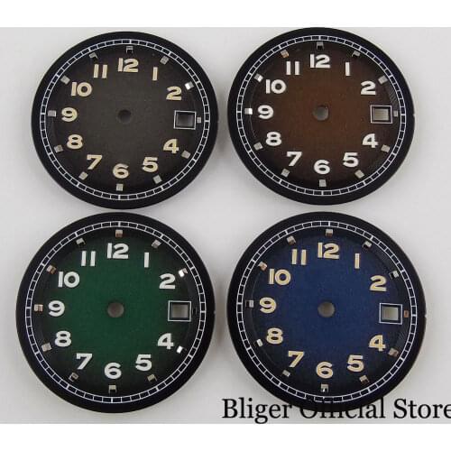 Classic 31.5mm Watch Dial Date Window fit MIYOTA 8215 8205 MINZGHU 2813 MOVEMENT