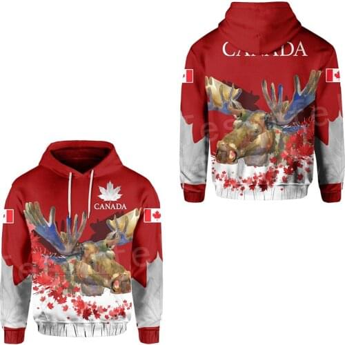 Tessffel Country Flag Canada Symbol Maple leaf Colorful Pullover Men/Women Tracksuit zipper Jacket 3Dprint Streetwear Hoodies D7