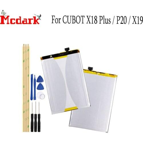 Mcdark For Cubot P20 X18 Plus Battery Replacement High Quality Large Capacity 4000mAh Backup battery For Cubot X19 With Tools