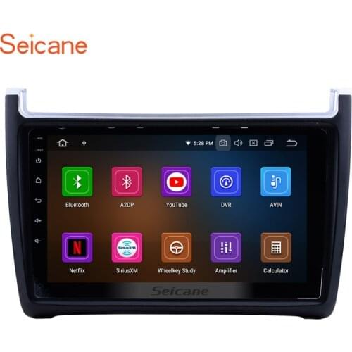 Seicane Android 10.0 HD 9" Touchscreen Multimedia Player Auto Radio GPS Navigation For 2012 2013 2014 2015 VW Volkswagen POLO