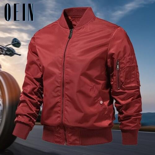 OEIN Jackets Men 2021 Autumn Casual Baseball Jacket Coats New Military Army Bomber Pilot Jackets Outwear Fashion Slim Fit Coats