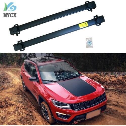 New arrival roof rack luggage transversal bar cross bar for jeep Compass 2017-2018 black