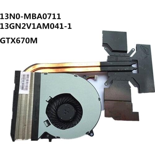 Laptop/Notebook GPU Graphics card cooling Radiator heatsink for Asus G75 G75V G75VW GTX670M 13N0-MBA0711 13GN2V1AM041