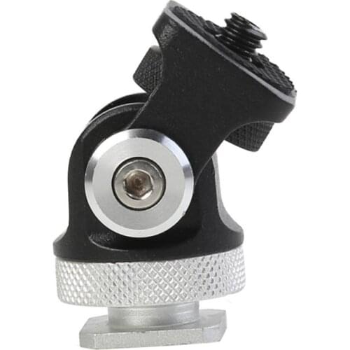 180 360 Degree Rotated Monitor Bracket Stand Mount Holder Adjustable Mini Hot Shoe Stand for Vlogger DSLR Camera Head