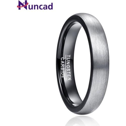 Simple High Polish Black Color Tungsten Carbide Rings Men Tungsten Ring For Wedding Mariage Jewelry AAA Quality