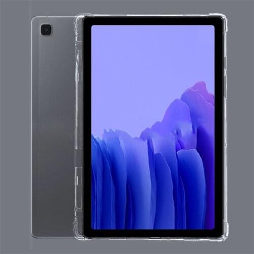 Transparent Cover For Samsung Galaxy Tab A7 10.4'' 2020 SM-T500 SM-T505 SM-T507 With Pencil Holder TPU Silicon Back Tablet Case