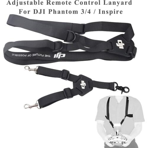 Adjustable Remote Control Lanyard Shoulders Belt Strap Hanging Rope Sling Neck With Hook For DJI Phantom 3/4 Inspire Accessories