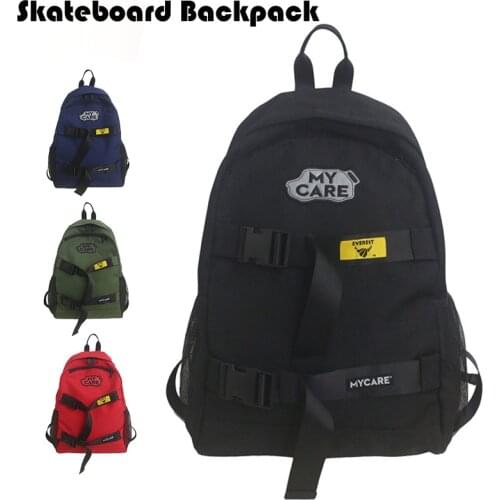 Double Rocker Skateboard Backpack Oxford Portable Skating Board Deck Bag Boy Girl Large Capacity Longboard Backpack Skate Bags