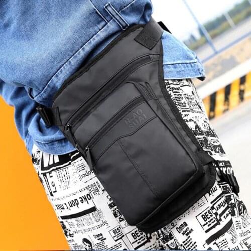 Oxford Men Waist Leg Drop Bag Military Assault Hip Bum Bags Belt fashion Male Travel Riding Casual Waterproof Fanny Leg Pack