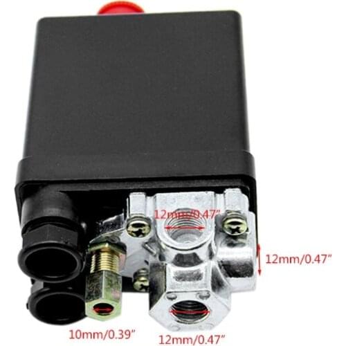 Heavy Duty Air Compressor Pressure Switch Control Valve 90-120PSI 1/4 Port