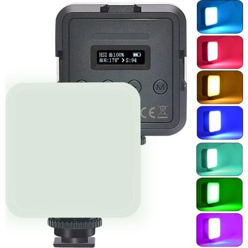 Mcoplus Mini RGB CRI 95 LED Video Light Photography Lighting 2500K-8500K for Pocket Live Tiktok YouTube Vlog Light lamp