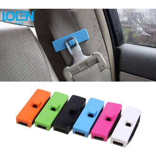 Universal 2PCS Car Seat Belt Buckle Safety Adjusting Clip Tension Adjuster for toyota Hyundai kia black White Multicolor