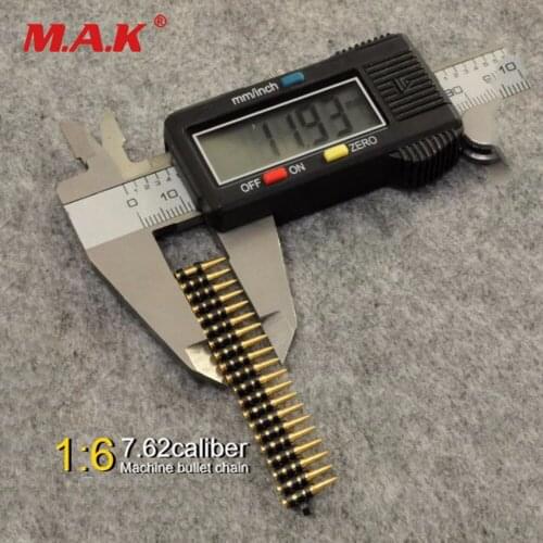 ZY TOYS 50PCS 1/6 Scale Caliber Bullet Model Chain Accessories For 12'' Figure Toy