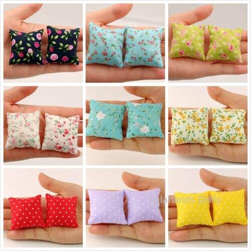 1:12 Dollhouse Mini Fashion Simulation Pillow Model for The Dollhouse Furniture Decoration Accessories