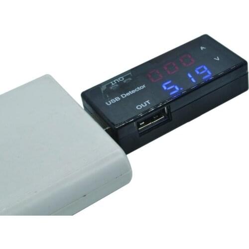 1pc Hight Quality Dual USB Current Voltage Charger Detector battery Tester Voltmeter Ammeter Double Row Shows