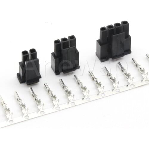 10set 5557 Single Row Male Housing with Female Terminal Connector 2P3P4P5P6P7P8P MX3.0mm Pitch 43645 Series