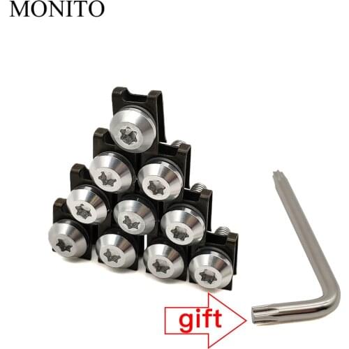 10 PCS CNC For Honda PCX 125 150 KAWASAKI Versys 650 KLZ1000 Z400 Motorcycle Fairing Screws Custom Moto Body Spring Nuts Bolts