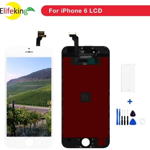 3PCS/Lot Black White Pantalla LCD Display For Apple iPhone 6 Grade AAA Touch Screen Replacement No Dead Pixel Free Shipping