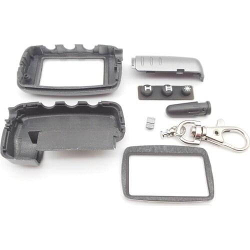 Free shipping A6 case keychain for russian version Starline A9 A8 A6 Case keychain LCD two way car alarm system remote control